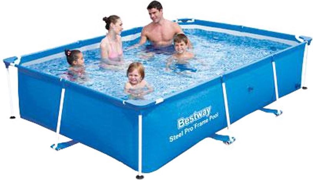 Bestway Steel Pro Zwembad Rechthoek - 259 X 170 X 61 CM - Blauw