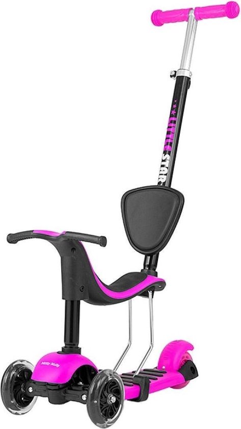 Milly Mally Little Star 3-in-1 Step Kinderstep Junior Voetrem - Roze