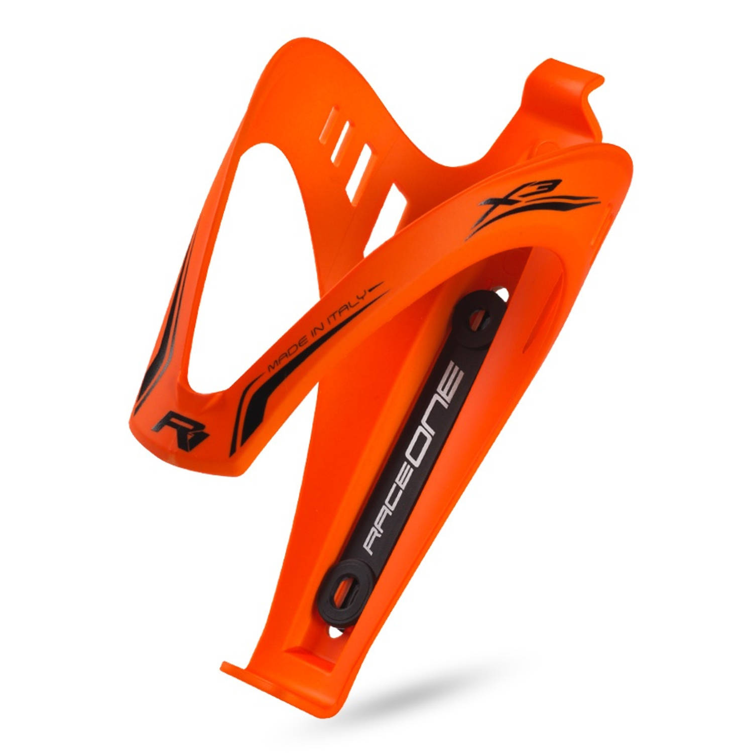 Saccon Bidonhouder Race One X3 Rubberised Fluo - Oranje