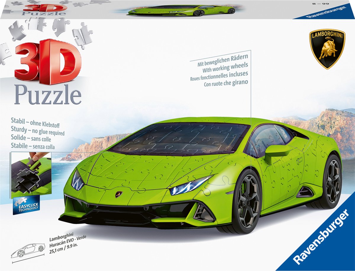 Top1Toys Puzzel 3D Lamborghini Huracan Evo - Verde