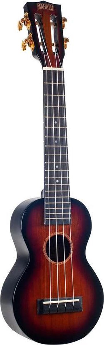 Mahalo MJ1/CS3TS Java Series sopraan ukulele long neck