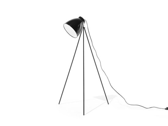Beliani Tamega Staande Lamp Metaal 64 X 64 Cm - Zwart