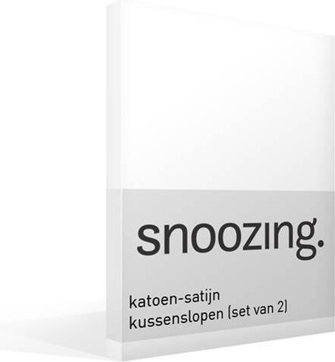 Snoozing Katoen-satijn Kussenslopen (Set Van 2) - 100% Katoen-satijn - 60x70 Cm - Standaardmaat - - Wit
