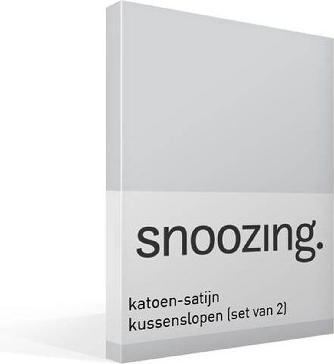 Snoozing Katoen-satijn Kussenslopen (Set Van 2) - 100% Katoen-satijn - 60x70 Cm - Standaardmaat - - Grijs