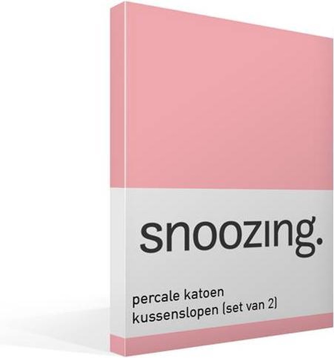 Snoozing Percale Katoen Kussenslopen (Set Van 2) - 100% Percale Katoen - 60x70 Cm - Standaardmaat - - Roze