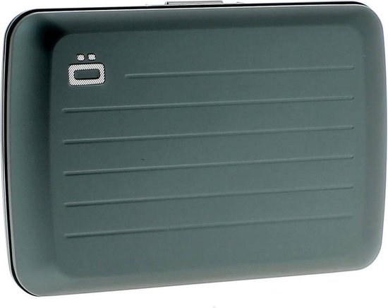 Ögon Designs Ogon Designs Stockholm V2.0 Aluminium Creditcardhouder - Platinum - Groen