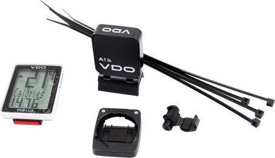 VDO Fietscomputer M2.1 Wl Analoog 10 Functies - Zwart