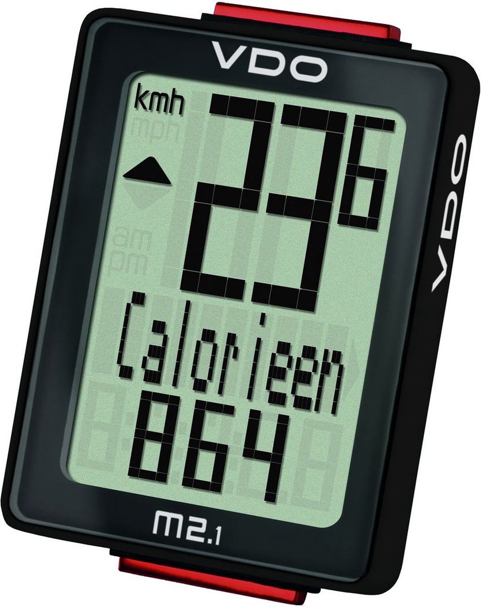 VDO Fietscomputer M2.1 Wl Analoog 10 Functies - Zwart