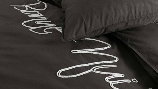 Papillon Napier Dekbedovertrek - 100% Percale Katoen - 1-persoons (140x200/220 Cm + 1 Sloop) - 1 Stuk (60x70 Cm) - - Grijs