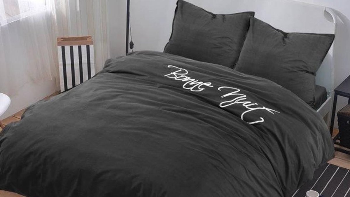 Papillon Napier Dekbedovertrek - 100% Percale Katoen - 1-persoons (140x200/220 Cm + 1 Sloop) - 1 Stuk (60x70 Cm) - - Grijs