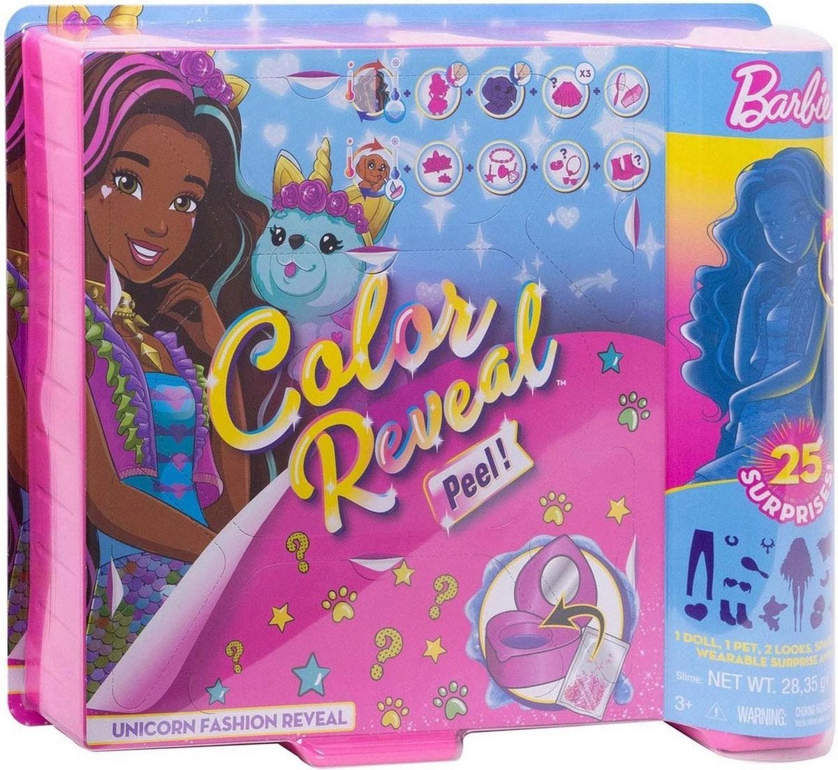 Barbie verrassingspop Color Reveal meisjes roze 15 delig