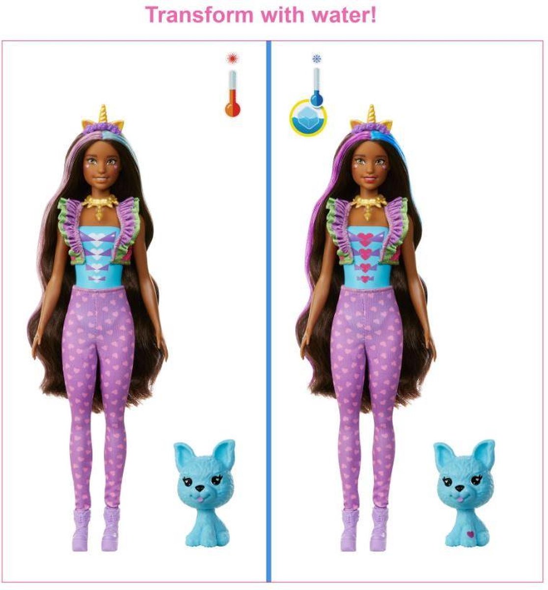 Barbie verrassingspop Color Reveal meisjes roze 15 delig