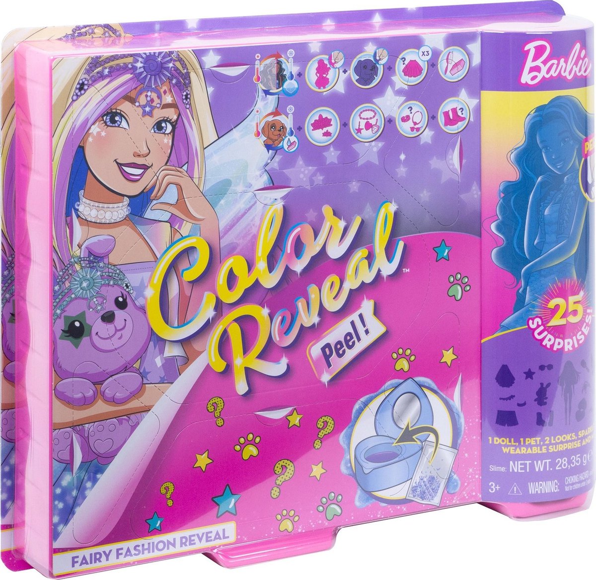 Barbie verrassingspop Color Reveal meisjes blauw 15 delig