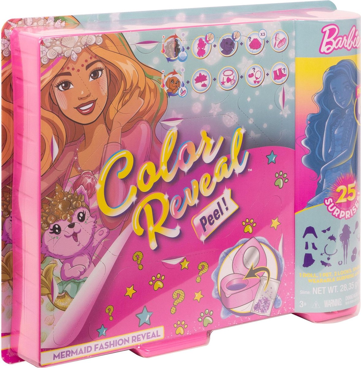 Barbie verrassingspop Color Reveal meisjes paars 15 delig