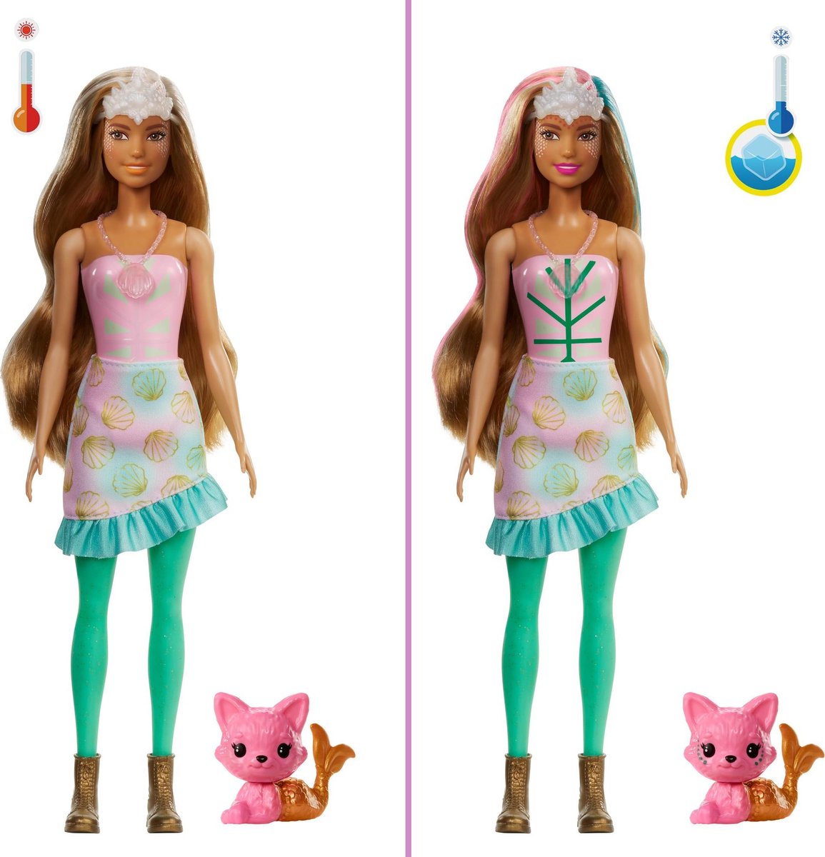 Barbie verrassingspop Color Reveal meisjes paars 15 delig