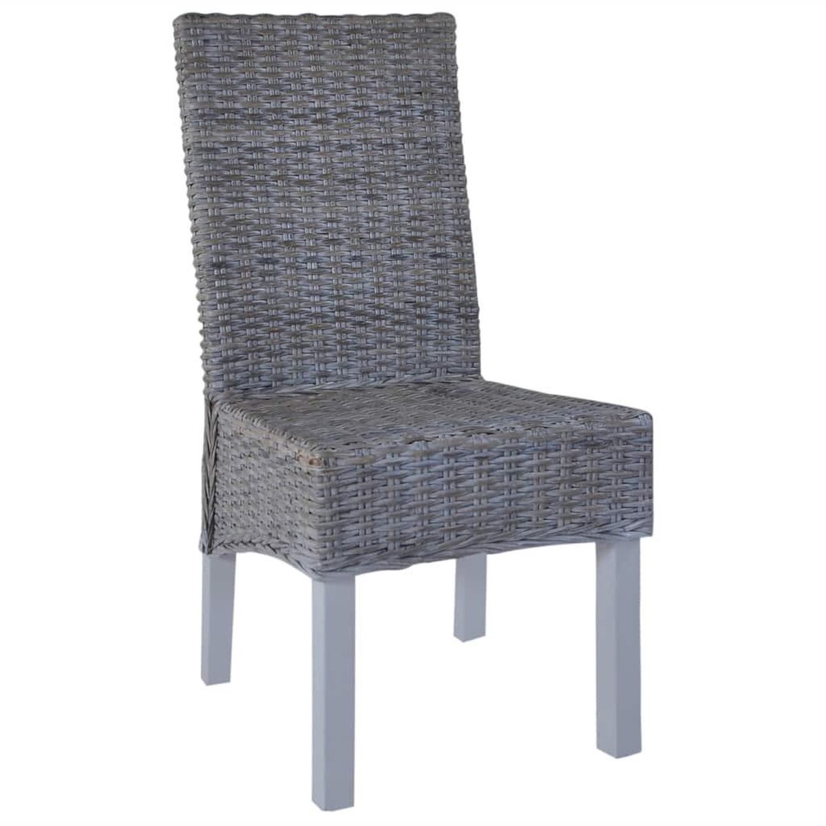 Vidaxl Eetkamerstoelen 6 St Kubu Rattan En Mangohout - Bruin