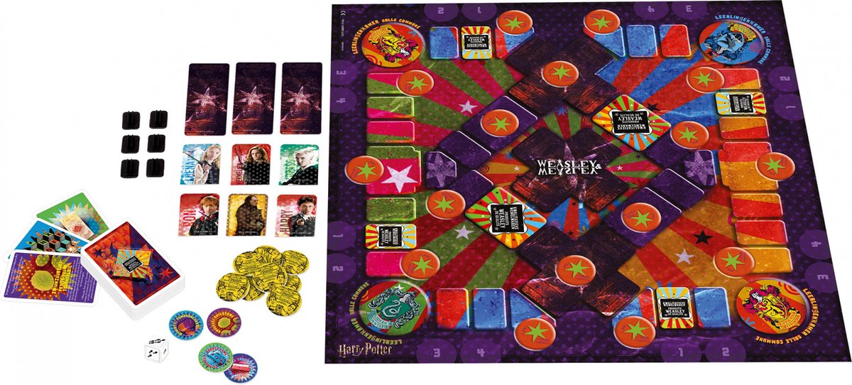 Harry Potter bordspel De Spijbelsmuldoos speurtocht 83 delig