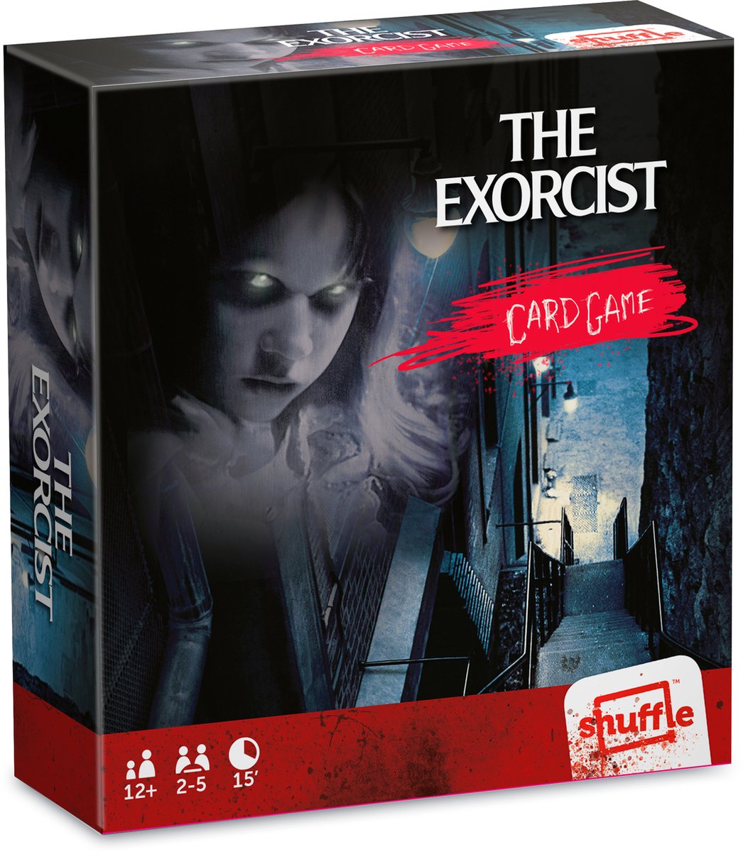 Shuffle horror kaartspel The Exorcist karton zwart/wit 67 delig