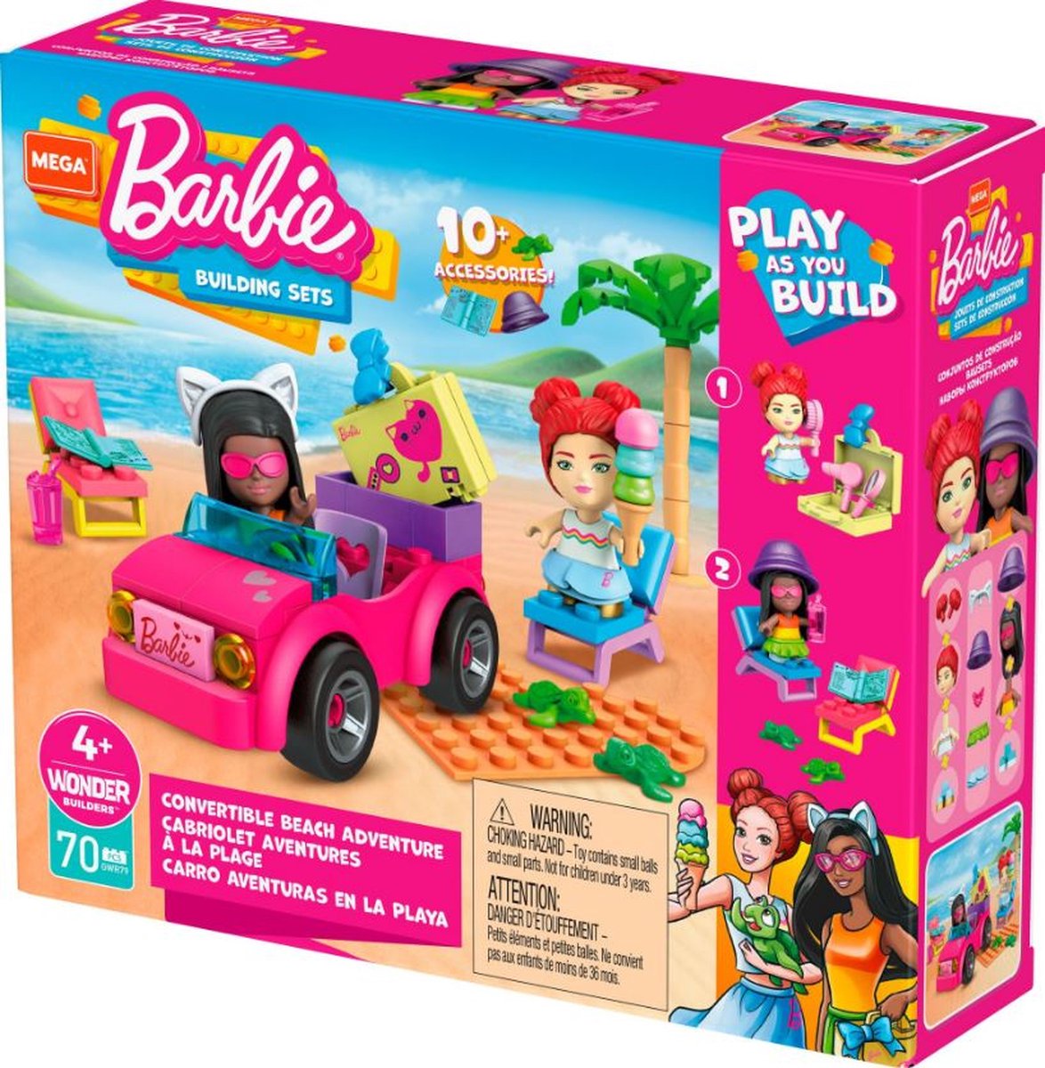 Mega Construx bouwset Barbie meisjes roze 70 delig