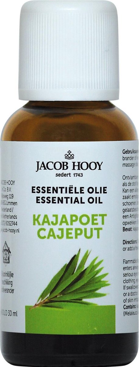 Jacob Hooy Kajapoet Olie 30ml