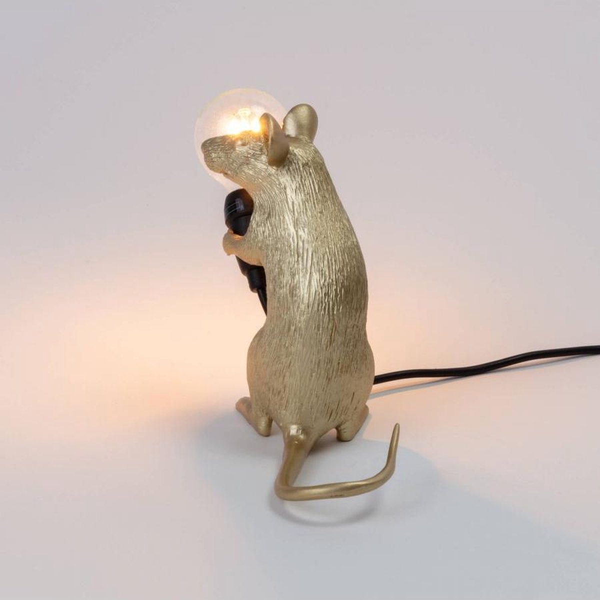 Seletti Mouse Lampresin Standing - Goud