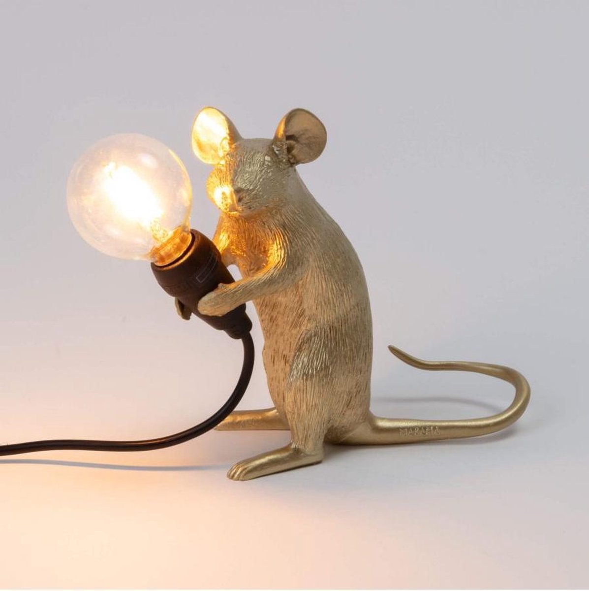 Seletti Mouse Lampresin Standing - Goud