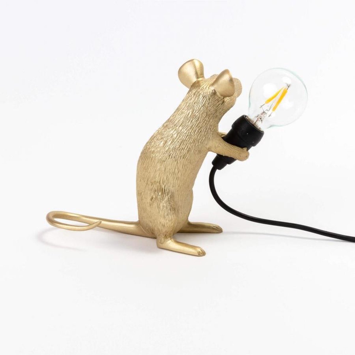 Seletti Mouse Lampresin Standing - Goud