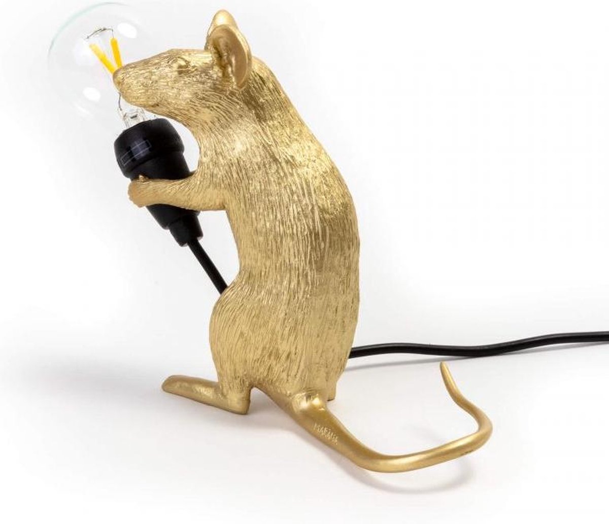Seletti Mouse Lampresin Standing - Goud