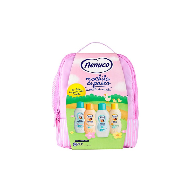 Nenuco Stuk Nuneco Baby Giftset 4 producten Meisje - CologneShampooBodymilkBad en Douchegel - Rosa