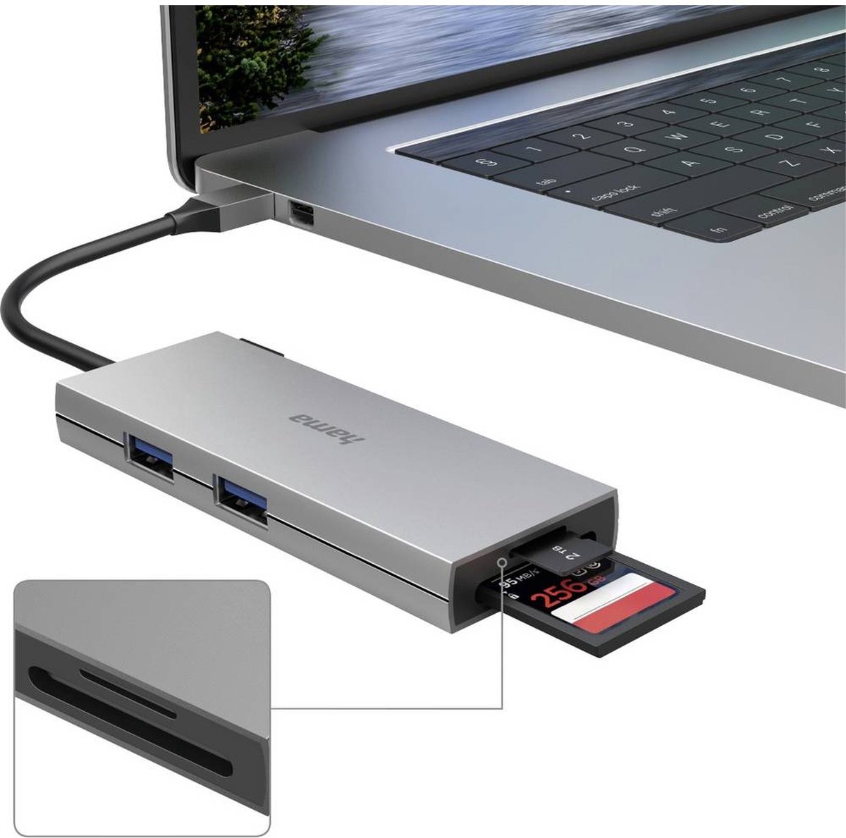 Hama USB-C-hub met 6 poorten