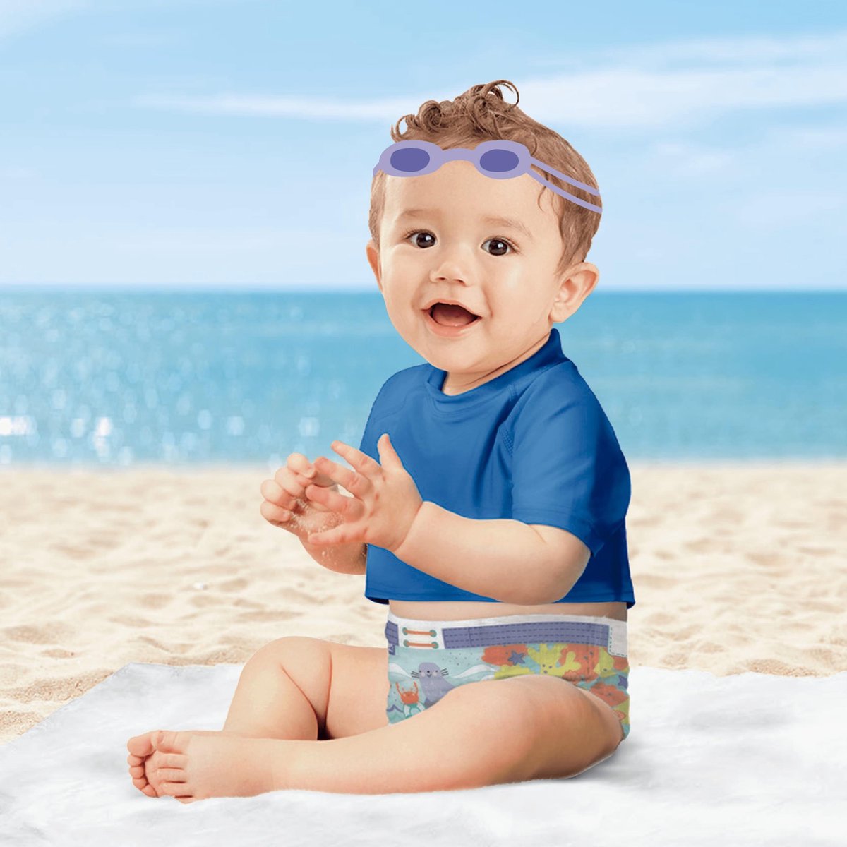 Pampers Splashers Maat 4-5 9-15kg Carrypack Luiers 11-Luiers