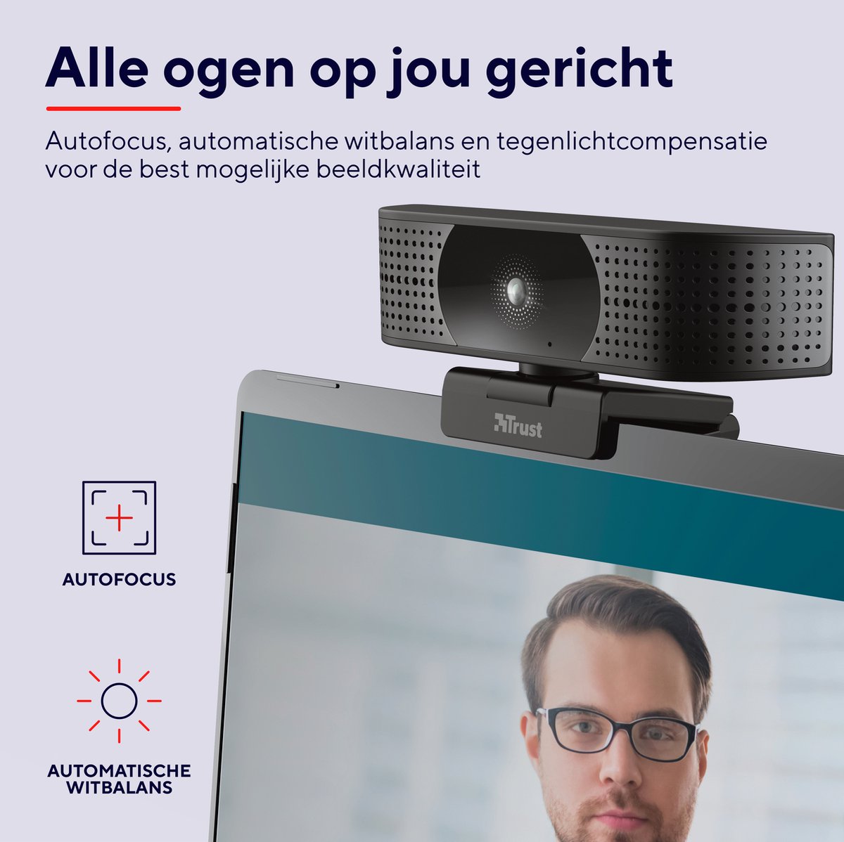Trust Teza 4K Ultra HD Webcam - Zwart