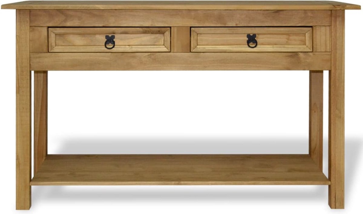 Vidaxl Wandtafel Mexicaans Grenenhout Corona-stijl 90x34,5x73 Cm - Bruin