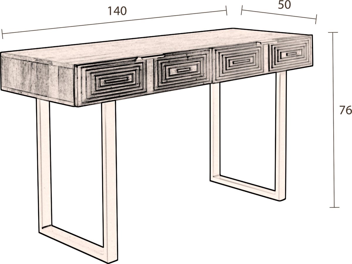 Dutchbone Volan Sidetable - Bruin