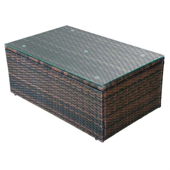 Vidaxl 4-delige Loungeset Met Kussens Poly Rattan - Bruin