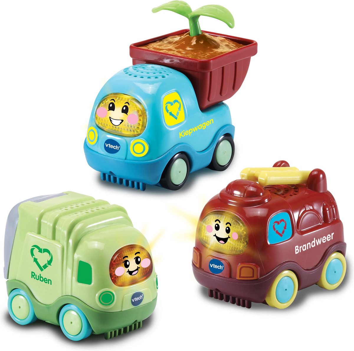 Vtech Toet Toet auto&apos;s: Eco Pack 10,3 cm 3 delig (NL)