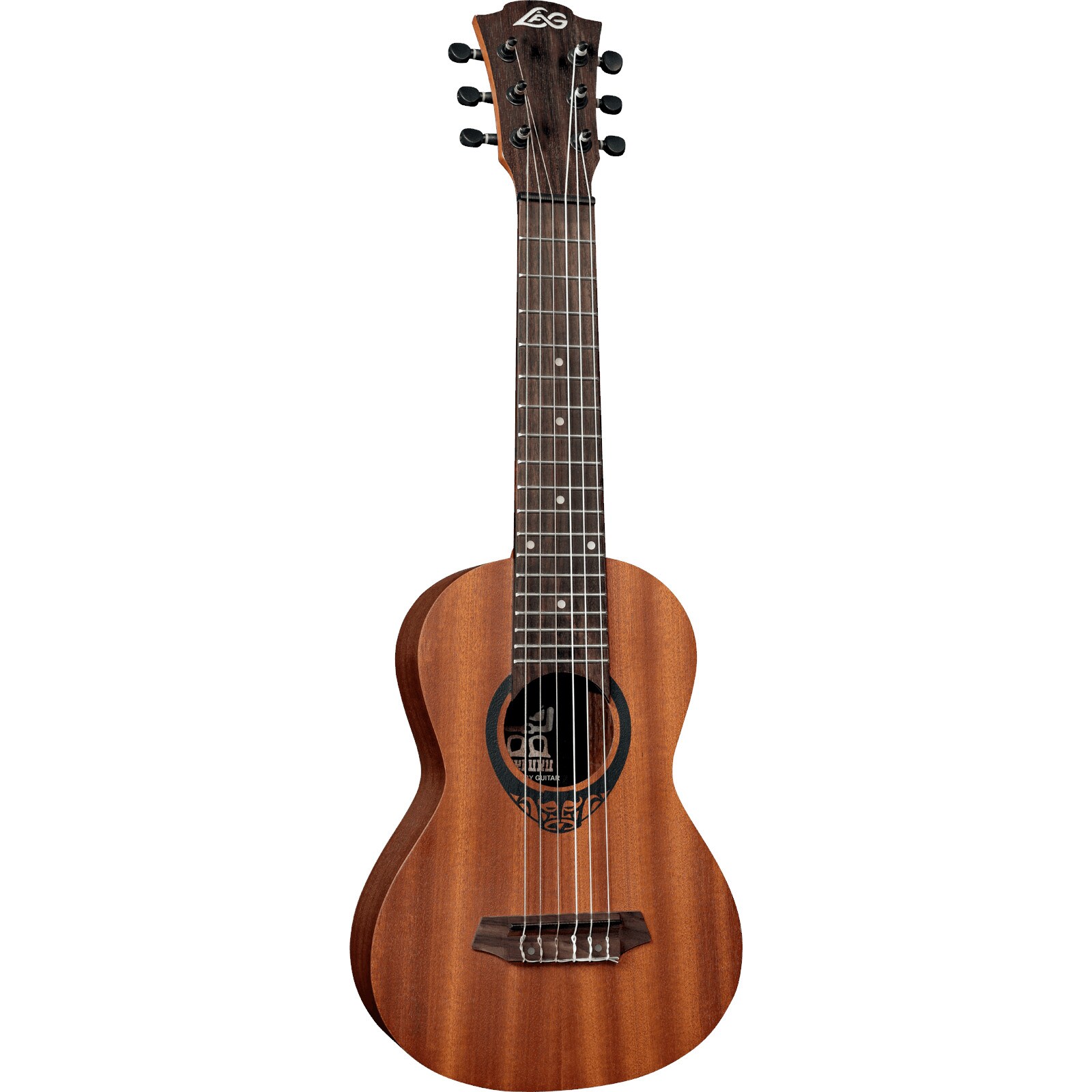 LAG Guitars Travel Tiki 8 TKT8 Tiki Uku Baby Guitar reisgitaar met gigbag