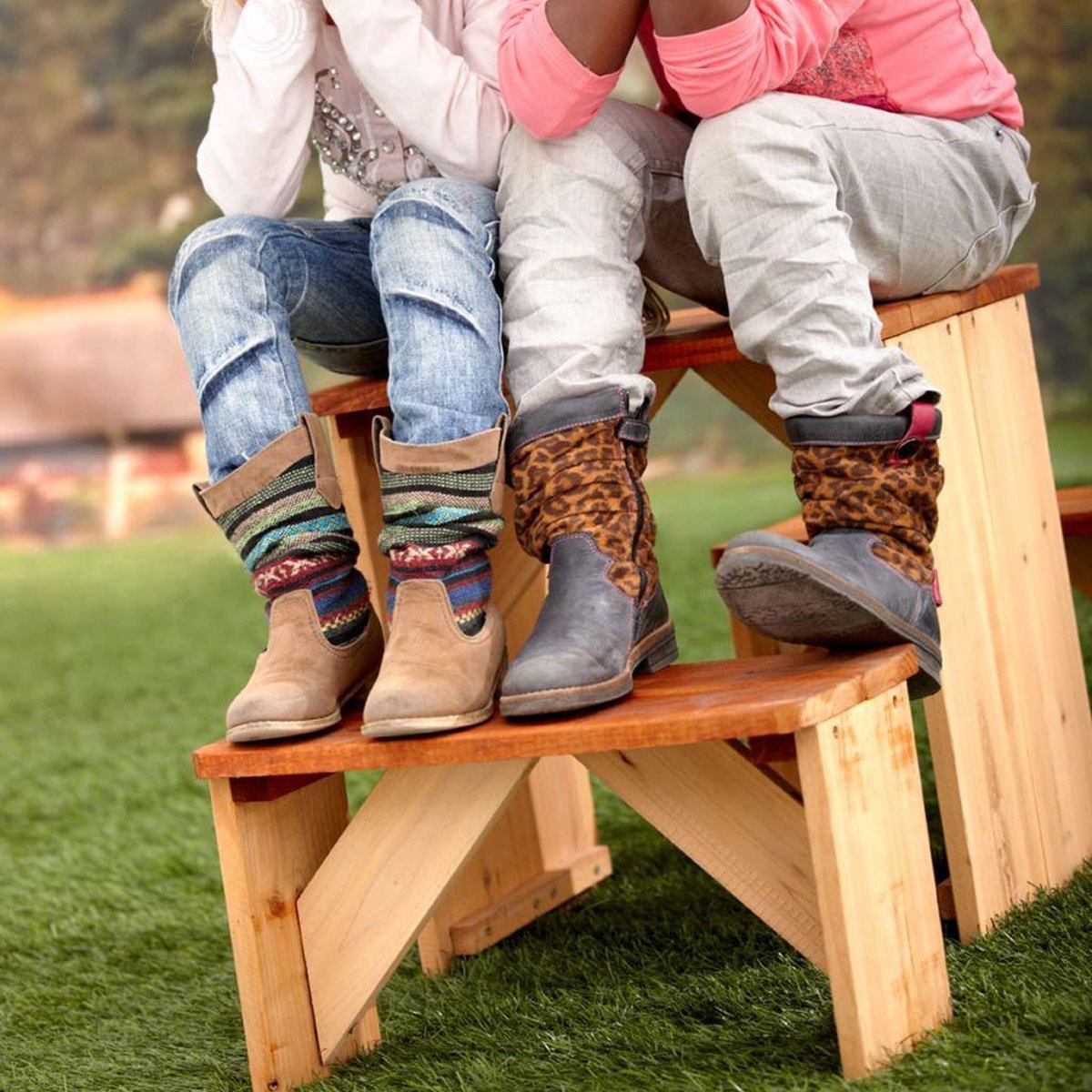 axi picknicktafel ZidZed 45 x 80 x 45 cm blank - Bruin