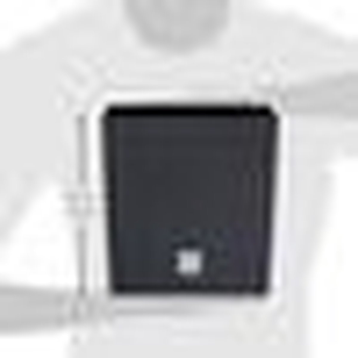 Kunststof Rato Rotan Bloempot/plantenpot Met Binnenpot Antraciet 22 Cm - Plantenbakken - Grijs