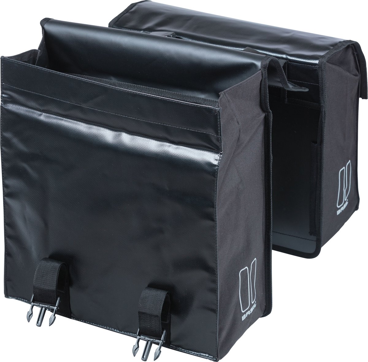 Basil Dubbele Fietstas Urban Load Mik 48-53l - Black/black - Zwart