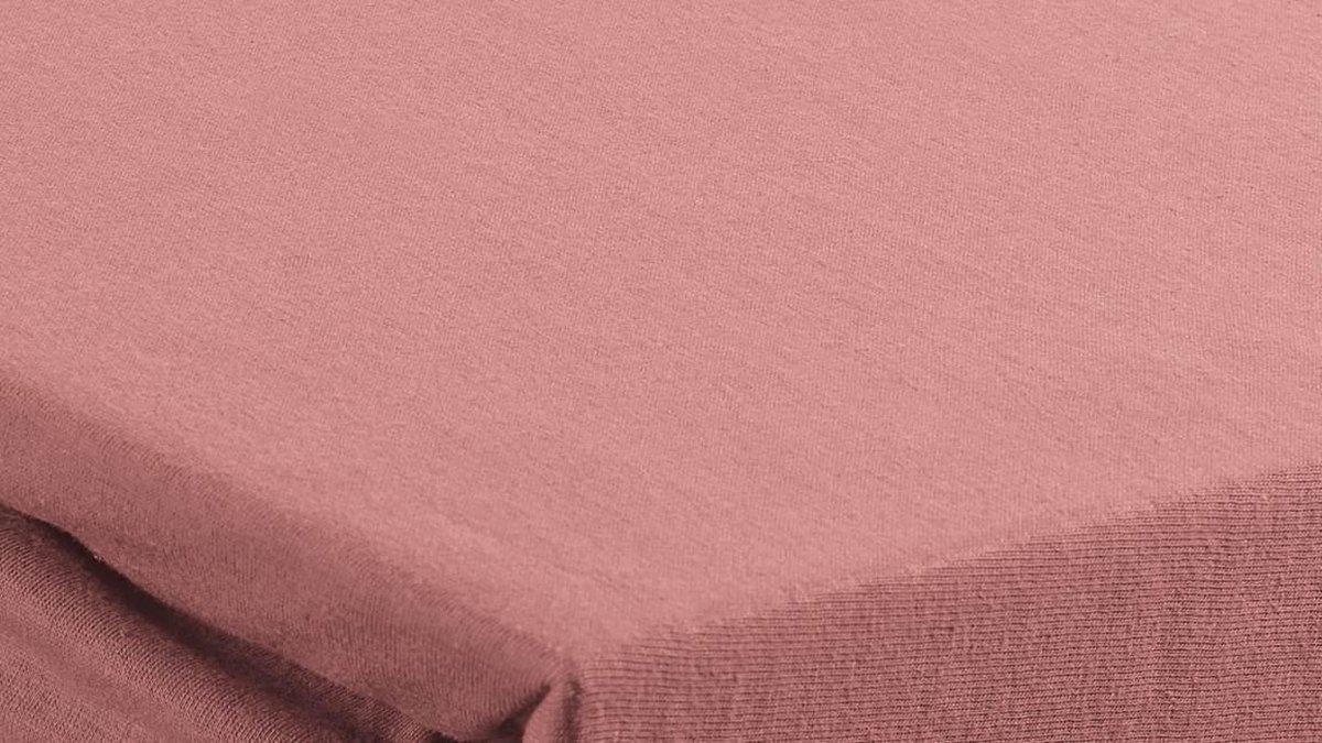 Beddinghouse Jersey Topper Hoeslaken - 100% Gebreide Jersey Katoen - Lits-jumeaux (160x200/220 Cm) - Pink - Roze