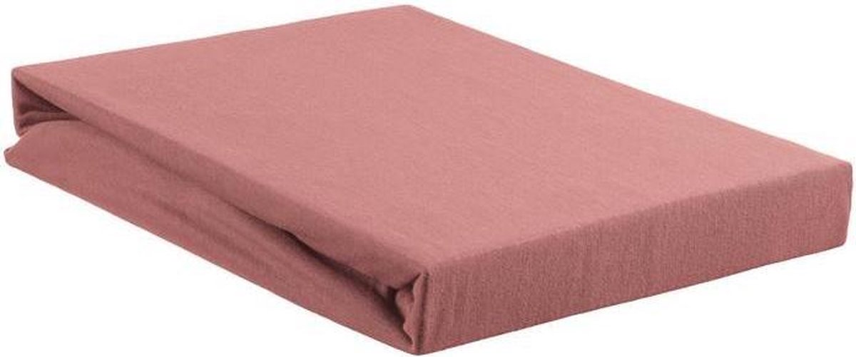 Beddinghouse Jersey Topper Hoeslaken - 100% Gebreide Jersey Katoen - Lits-jumeaux (160x200/220 Cm) - Pink - Roze