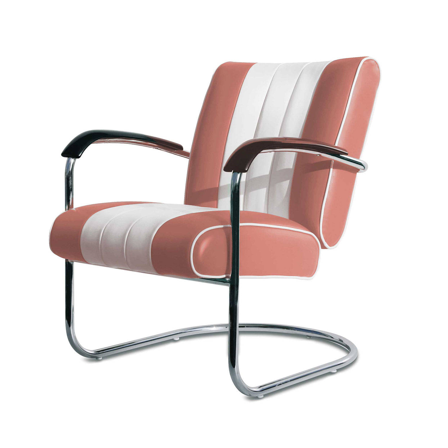 Bel Air Retro Loungestoel Lc-01 Dusty Rose - Rose Goud