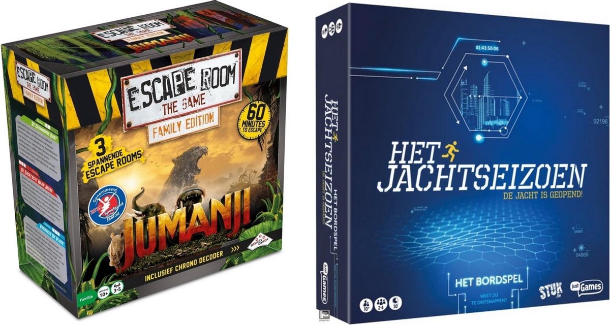 Spellenbundel - Bordspel - 2 Stuks - Escape Room Jumanji & Jachtseizoen