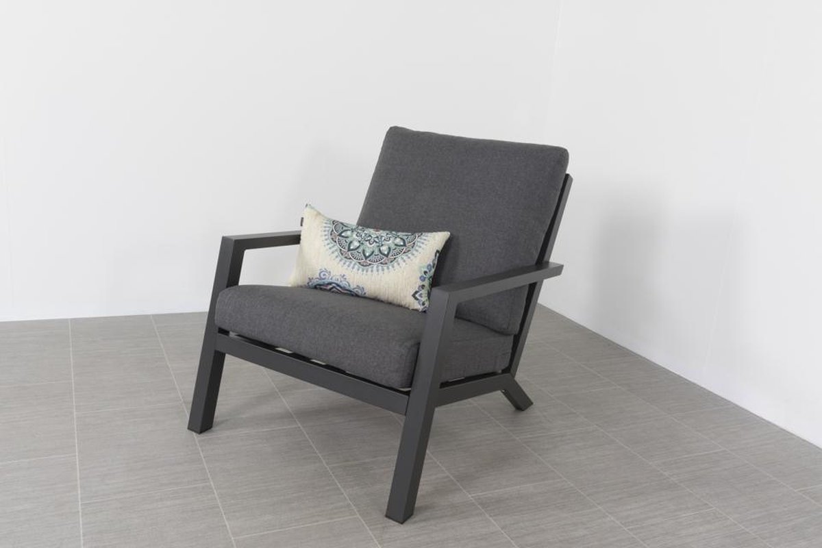 Vdg Atlanta Loungestoel - Antraciet - Grijs