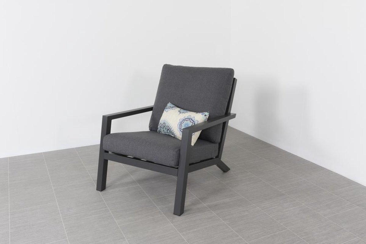 Vdg Atlanta Loungestoel - Antraciet - Grijs