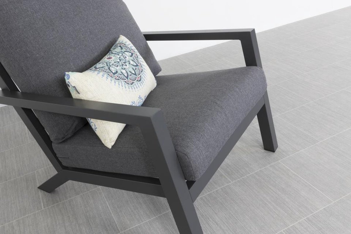 Vdg Atlanta Loungestoel - Antraciet - Grijs