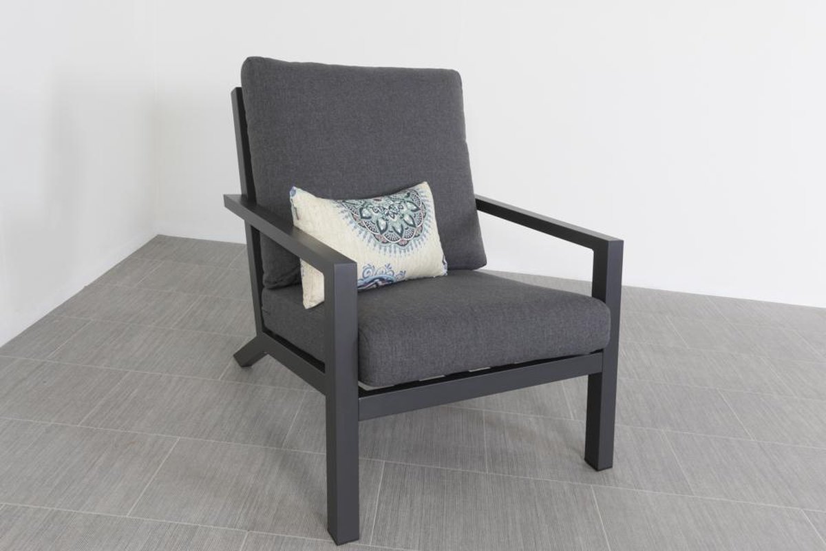 Vdg Atlanta Loungestoel - Antraciet - Grijs