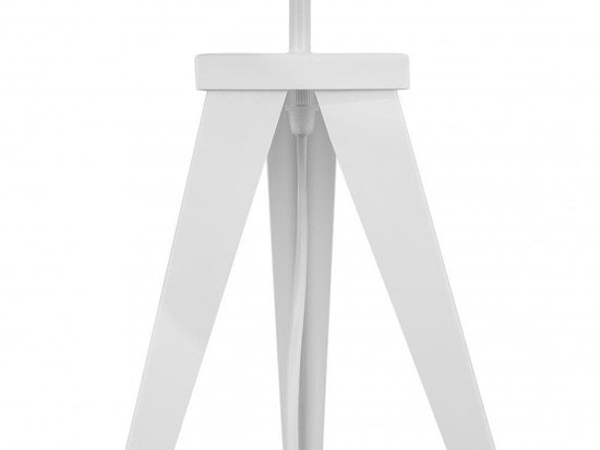 Beliani Stiletto Tafellamp Wit Polyester 28x28x55 - Zwart