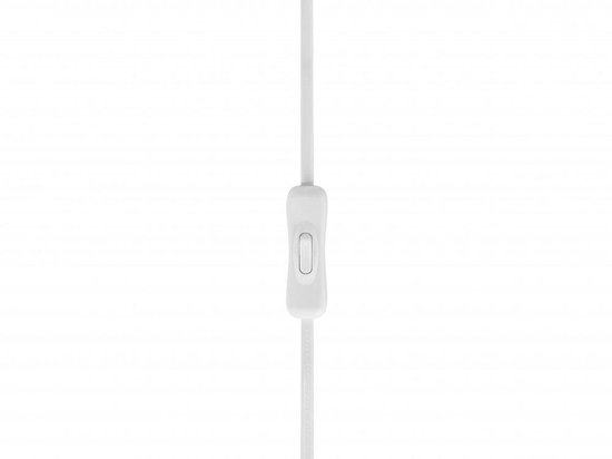 Beliani Stiletto Tafellamp Wit Polyester 28x28x55 - Zwart